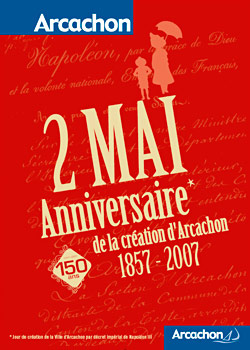 150ème anniversaire d'Arcachon - Affiche